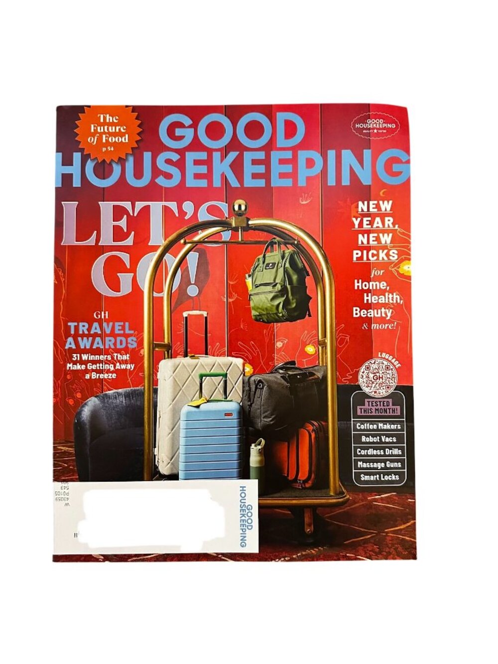 Good Housekeeping Magazine January/February 2026 Travel Awards Recipes